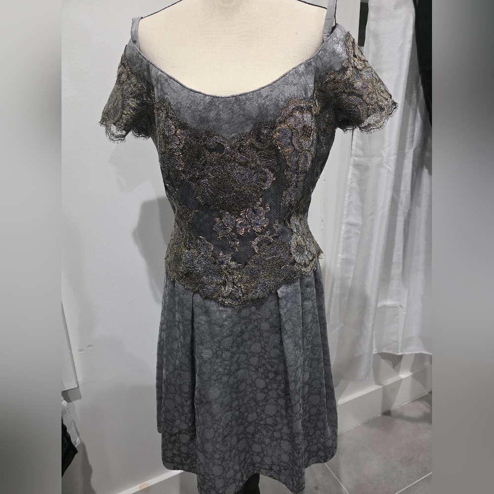 Vintage TANGO Graduation Dress, 1980s — Size 12 — Lace — Regency, Gothic,.
